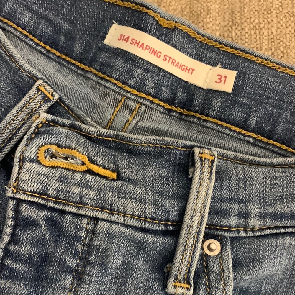 Levi's Blue Straight Leg Jeans
